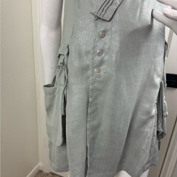 Tomboy Elegant Mint Color Sleeveless Dress/Blazer One Size. #70 - Picture 4 of 13